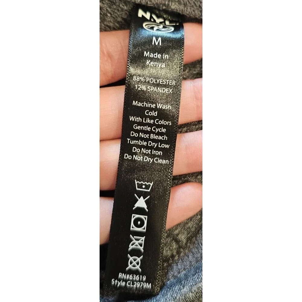 New York Laundry Gray High Waisted Leggings Capri Length Pockets NWT Size M